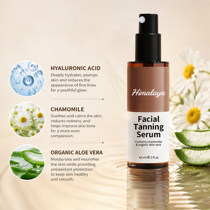 Suero <span class=keywords><strong>Autobronceador</strong></span> Herbal de Marca Privada para Mujeres, Fórmula Orgánica Personalizada para Bronceado sin Sol, Tono Oscuro, MOQ Bajo - Product Image 4