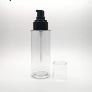 투명한 30ml 50ml 60ml 애완 동물 유화액 펌프 병 1oz 혈청 플라스틱 병 화장용 포장