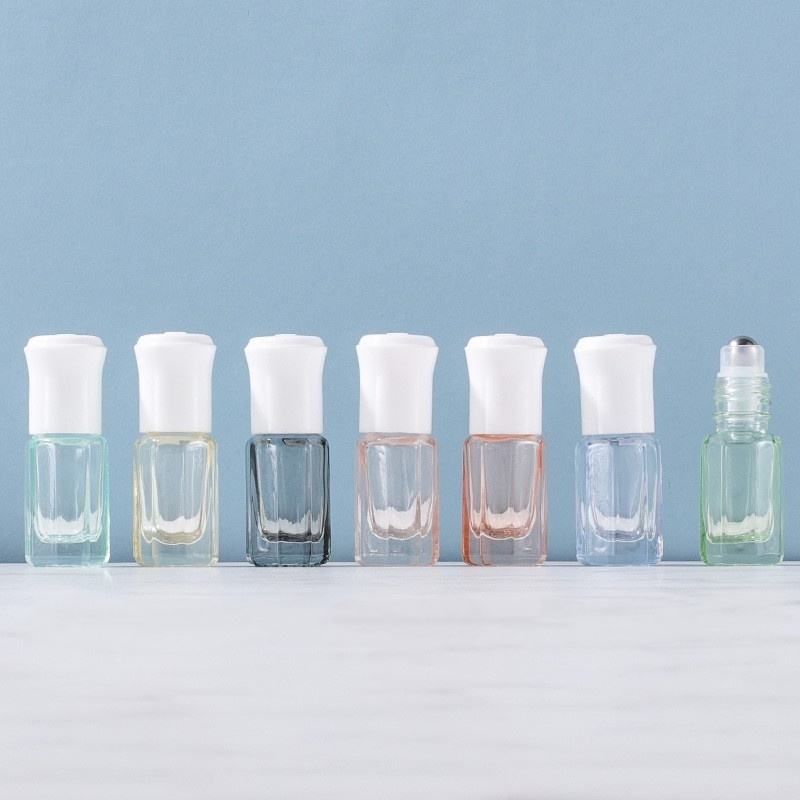 Bola de acero transparente + tapa de plástico blanco