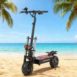   Patinete Eléctrico de Alto Rendimiento Geofought, Llantas Todoterreno de 11 Pulgadas, Motor Dual, 38 Ah, 100-120 km de Autonomía, Patinete Eléctrico para Adultos - Product Image 1