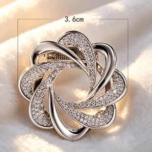 Irregular Metal Shawl Buckle Ethnic Silk <b>Scarf</b> Corner Knot Adjustment Button Decorative Pin Jewelry for <b>Scarf</b> Accessories - Product Image 2