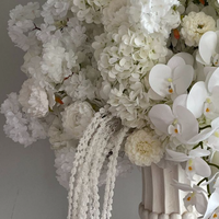Boule de fleurs artificielles blanches de 70 cm, personnalisable, de qualité supérieure, durable, faite à la main, pour la décoration de mariage, d'événements et de fêtes