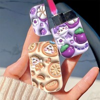 Offre Spéciale – Briquet en métal 3D motif dessin animé, flamme rose fantaisie pour cigarettes, idéal pour les fêtes, vente en gros