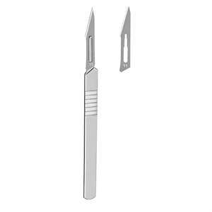 Lames de scalpel manuelles jetables de haute qualité, en acier inoxydable trempé, aiguisées, instruments chirurgicaux stériles, kit d'instruments CE - Product Image 1