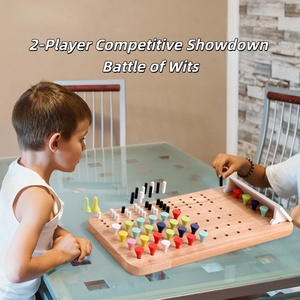 Nouveau jeu de société en bois pour enfants : entraînement à la pensée mathématique, jeu de déchiffrage de codes et de mot de passe, jeu familial stimulant l'esprit - Product Image 3