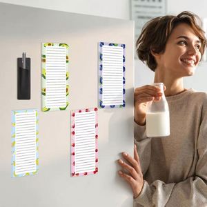 Imanes Magnéticos Suaves para Refrigerador con Diseños Florales y de Frutas, Notas Adhesivas para Listas de Compras, Planificador y Notas - Product Image 5