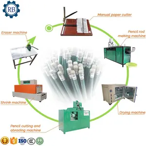 Paper Pencil Making Machine Newspaper Pencil Pencil Processing Equipment Rolling Production Line Waste Paper Carton Box Day Blue