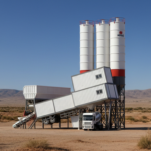 NFLG Marca CE ISO <span class=keywords><strong>Comprar</strong></span> Planta de hormigón usada Venta Móvil Pequeña Planta dosificadora de hormigón de mezcla seca 50m3h - Product Image 1