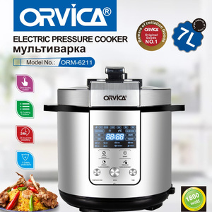 Cuisinière à pression électrique ORVICA, norme européenne, 7 L, grande capacité, multifonctionnelle - Product Image 3