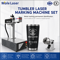 Machine de marquage laser à fibre JPT MOPA M7 30W 60W avec accessoire rotatif pour la gravure de gobelets en acier inoxydable