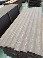 Plancher de terrasse en bois composite 3D pour piscine extérieure, anti-UV, lisse, en PE