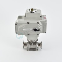 HAOYE Vanne à boisseau sphérique électrique Q981F-16P en acier inoxydable 304 à raccord rapide à ouverture rapide Réglage du type de commutateur OEM
