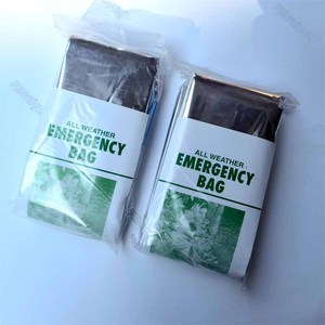 Saco de Dormir Térmico Ligero de PE para Emergencias, con Cordón Ajustable, para Acampar, Supervivencia al Aire Libre - Product Image 5