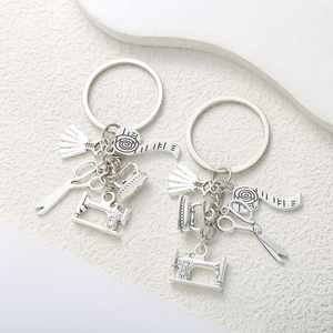 Ciseaux de couture, ruban à mesurer, porte-clés <span class=keywords><strong>jupe</strong></span> de ballet, accessoires de pendentif, chaîne de téléphone <span class=keywords><strong>DIY</strong></span>, pendentif <span class=keywords><strong>portefeuille</strong></span> - Product Image 2