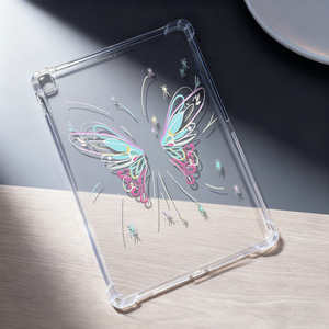 Adecuado para tableta Apple iPad de 11 pulgadas, funda suave transparente con diseño de mariposa colorida, protector de tableta a prueba de golpes con cobertura total - Product Image 2
