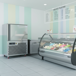 Congélateur et refroidisseur rapide commercial de petite taille à 5 plateaux avec moteur 220V/110V, compresseur TECUMSEH, contrôle de température de -45°C à 0°C - Product Image 6