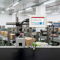 Impresora Térmica de Banda Transportadora de Alta Velocidad con Tinta Solvente para Impresión Automática de 5 Líneas en Cajas y Bolsas de Plástico