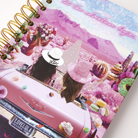Fournitures de bureau en spirale imprimées personnalisées en gros Agenda Planner Journal Love Journal Notebook