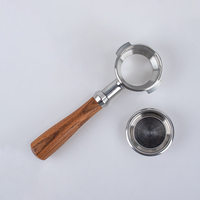 Porte-filtre à café 3 en 1 écologique en acier inoxydable 304 de 58 mm E61, sans fond, à double bec, à bec unique, pour expresso