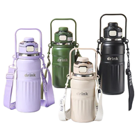 Gobelet isotherme en acier 316 de 800 ml (27 oz) à marque privée, avec double couvercle de boisson, couvercle à clapet, anti-fuite, sans BPA, cadeau d'entreprise