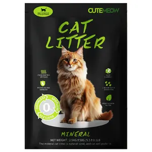 Litière pour chat de sable minéral