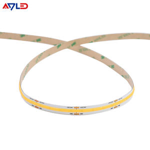Tira de luz LED COB de 12V, 24V, 528LED/M, 15W, 10mm, PCB, cinta flexible de alto brillo, tira de luz LED COB para iluminación DIY de armario de cocina - Product Image 1
