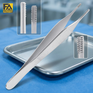 Pinces chirurgicales Adson à pointes dentées pour la chirurgie générale, instrument manuel certifié CE de classe I - Product Image 2