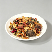 Tisane aux fruits et feuilles d'hibiscus en sachet transparent, véritables fruits et fleurs, rafraîchissante et acidulée, boisson estivale, OEM, directement de l'usine