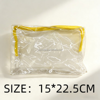 Trousse à crayons transparente en PVC grande capacité, résistante à l'eau, durable et portable pour les examens des élèves du collège