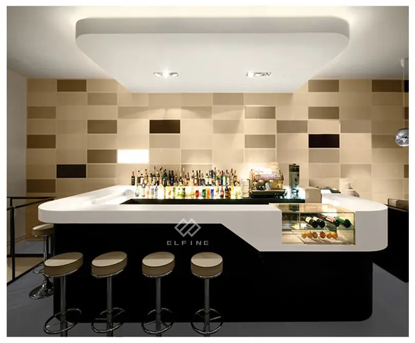 Commercial dubai club lounge bar furniture modern restaurant bar counter