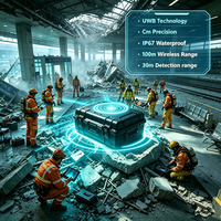 Détecteur de vie par radar à technologie UWB à détection traversant les murs, précision centimétrique, portée de détection de 30 m, capteur de signes vitaux, équipement de secours