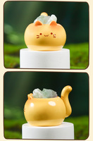 Boîte Mystère Chaton Cristal Chuchotant - Mini Chatons en Résine Infusés d'Énergie de Pierres Précieuses et d'une Lumière Rêveuse