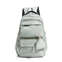 Sac à dos unisexe INS de style japonais pour collège, en nylon imperméable, grande capacité, polyvalent, élégant, pour le campus, sac à dos à deux épaules