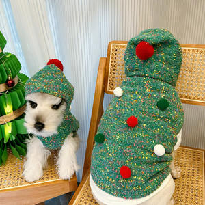 Pull confortable pour chien avec capuche: chaleur d'automne/hiver et style <span class=keywords><strong>de</strong></span> Noël pour les races petites à moyennes comme les bouledogues, les <span class=keywords><strong>Corgis</strong></span> et les Dachs - Product Image 1