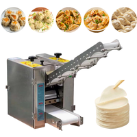 Machine automatique à peaux de raviolis, machine à enveloppes de wontons, 3000-3600 pièces/h, équipement de formage de peaux de samosas et d'empanadas en acier inoxydable