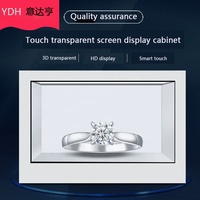 Affichage lcd transparent 3D de 10 pouces, nouvelle technologie, boîte de signalisation numérique populaire pour la publicité de bijoux