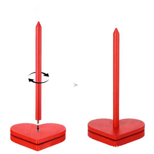 Wooden Yarn <b>Storage</b> <b>Rack</b> <b>Rotatable</b> Solid Wood Craft Supply Desktop Organizer Modern Style Gift For Knitting Crafts - Product Image 3