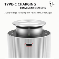 Diffuseur de parfum moderne et silencieux pour voiture, en aluminium, avec Bluetooth, personnalisable
