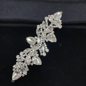 Xulin <span class=keywords><strong>fucsia</strong></span> AB Crystal Marquise a forma di foglia di strass Applique a catena <span class=keywords><strong>da</strong></span> sposa cucito <span class=keywords><strong>da</strong></span> te per copricapo - Product Image 4