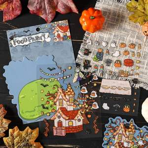 Pegatinas 3D de Paisaje Hechas a Mano JHM, Lindas y Creativas, con Escenas de Cartas Antiguas para Decoración de Carnaval, Manualidades, Impresión UV - Product Image 5