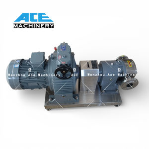 Pompe à miel à rotor sanitaire haute viscosité 1HP, pompe à trois lobes en acier inoxydable haute viscosité avec moteur à fréquence variable - Product Image 2