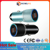 Charger Mobil Pengisi Daya Ponsel OEM Harga Pabrik Langsung, Aluminium Alloy 75W Dual PD Type C Ports 45W 30W