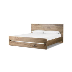 Reclaimed Wood <b>Bed</b> Solid Minimalist Design Exposed Joints and Rich Graining With King <b>Size</b> Wooden <b>Bed</b> <b>Bed</b> With King <b>Size</b> <b>Bed</b> - Product Image 2