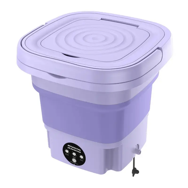 Petite machine à laver portable mini laveuse nettoyage en profondeur pliable machine à laver électrique en plastique chargement automatique par le haut zd 2kg