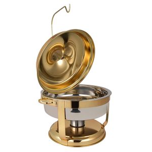 ชามอุ่นอาหารไฟฟ้าทำจากสเตนเลสสตีล9L สไตล์หรูหราพร้อมฝาแบบแขวนและที่อุ่นอาหารสำหรับบุฟเฟ่ต์มื้อค่ำ - Product Image 6