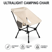 Chaise de camping pliable en aluminium, légère et portable, pour la randonnée, la plage, le jardin et les voyages