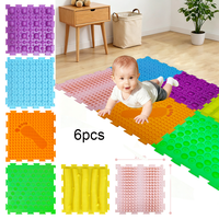 Tapis de jeu sensoriel pliable en silicone pour bébé, motif personnalisé, doux, sûr et écologique, pour stimuler la perception tactile