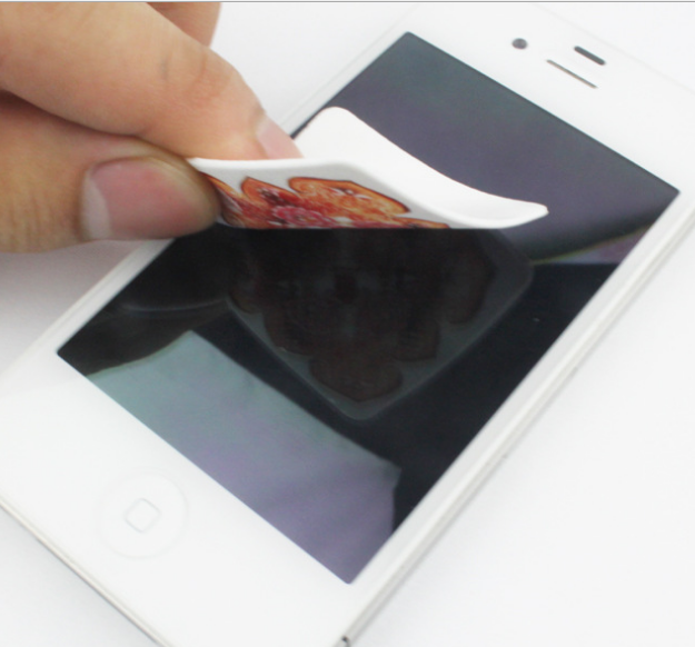 Customized Logo Mini Self Adhesive Screen Sticky Mobile Phone Cleaner Screen Cleaner Microfiber Screen Cleaner Sticker