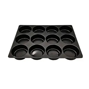 Custom 12 Cavity Biscuit PS Blister Packaging Insert Tray