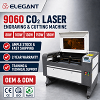 Machine de gravure et de découpe au laser CO2 9060, 900x600mm, 80W-150W, haute précision pour le bois, l'acrylique, le papier, le caoutchouc, les matériaux non métalliques